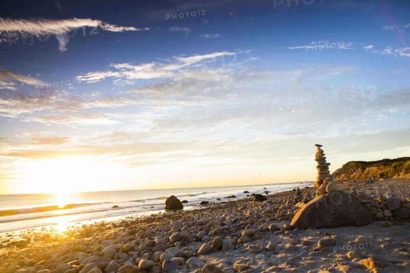 Stack of rocks on beach