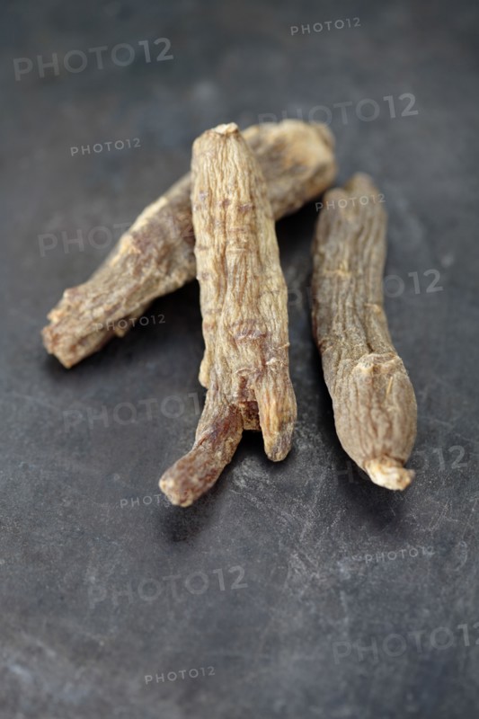 Close up of Kirin red dried ginseng