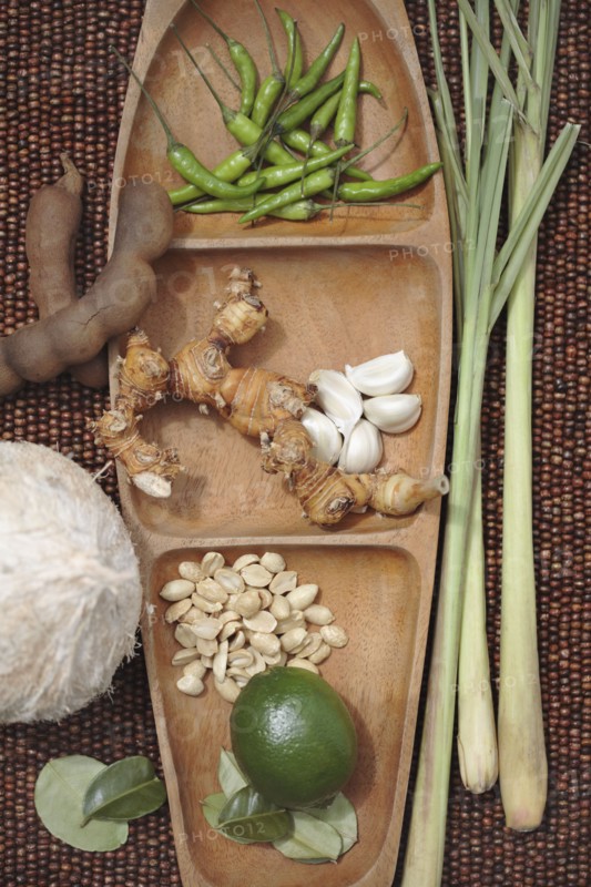 Variety of Thai cooking ingredients
