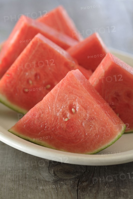 Fresh watermelon wedges