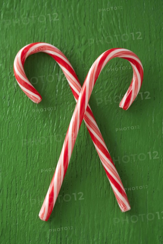 Close up of candy canes