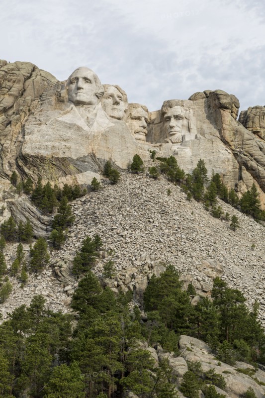 Low angle view of Mount Rushmore National Memorial