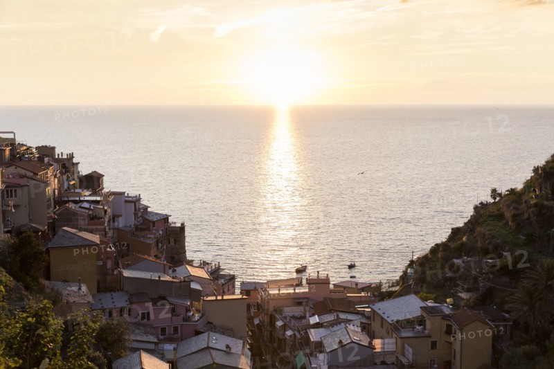 Scenic ocean view of waterfront
