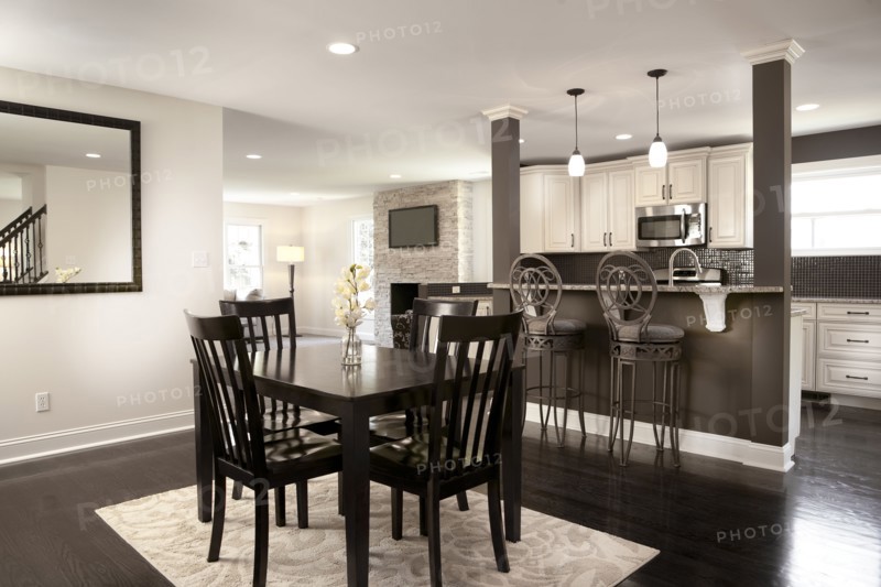 Interior of elegant dining room