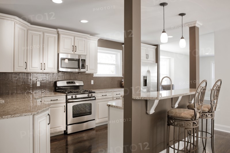 Interior of elegant kitchen