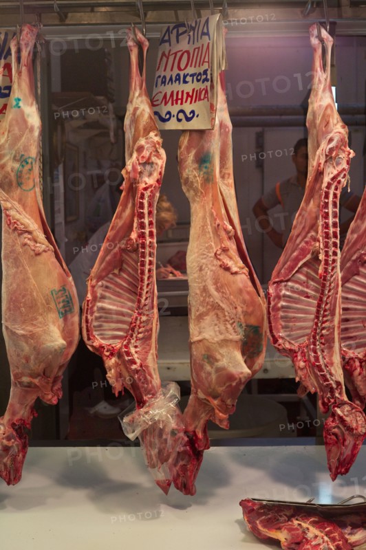 Meat for sale in butcher shop