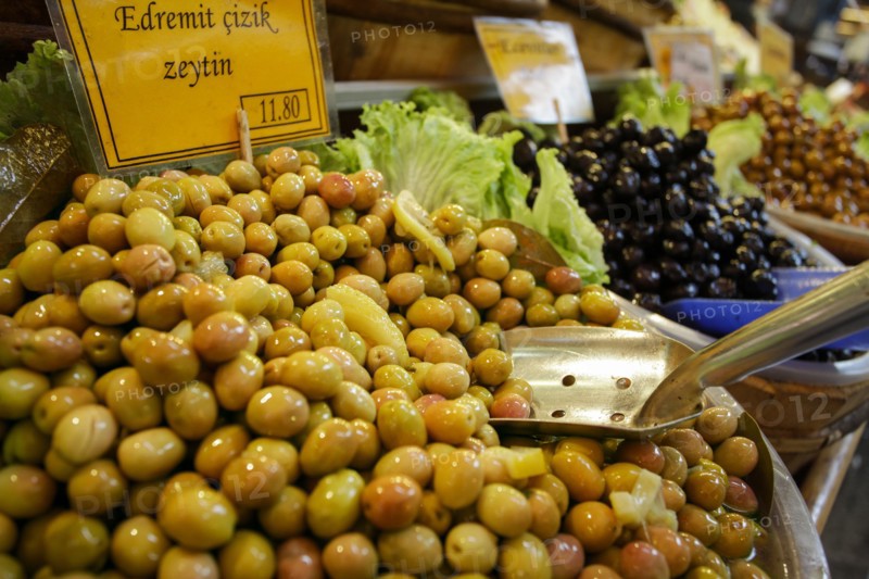 Olives at market