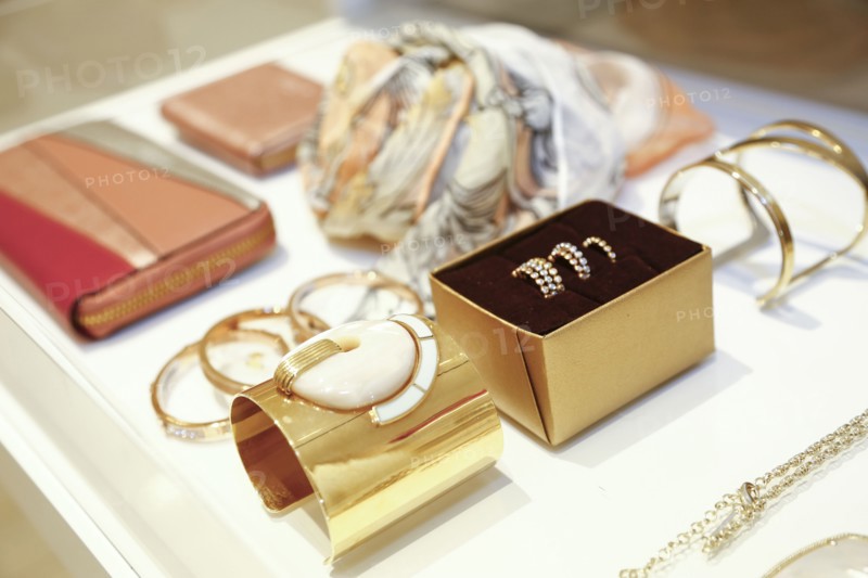 Display of luxury jewelry
