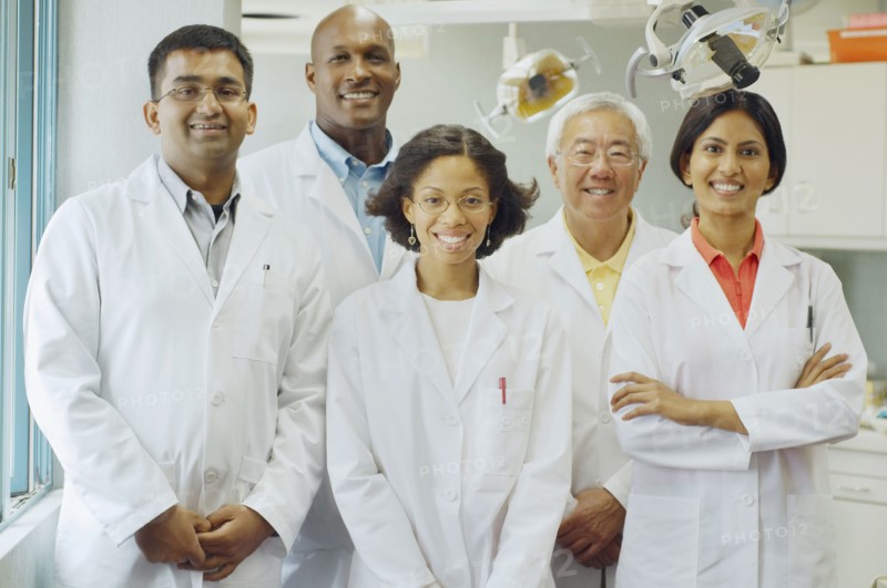 Group of dentists smiling
