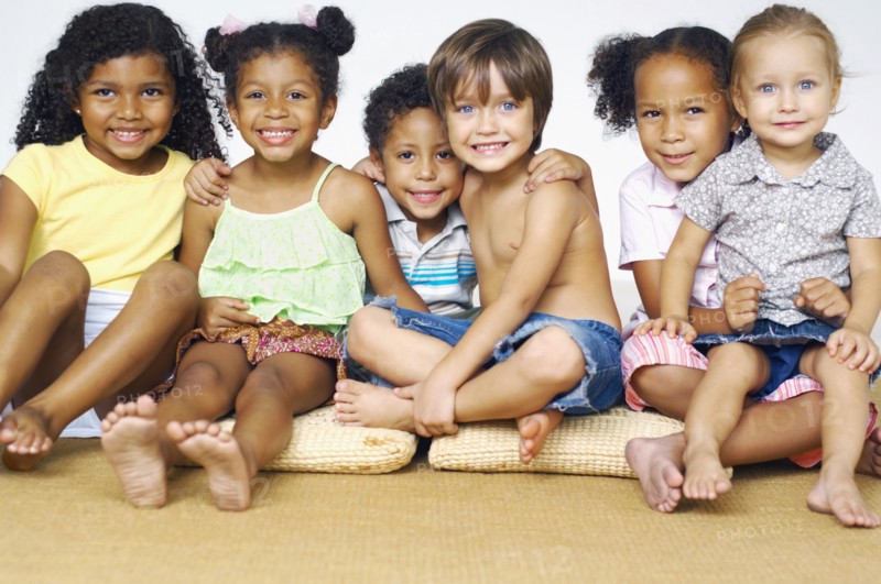 Portrait of multi-ethnic children