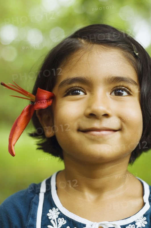 Close up of Indian girl