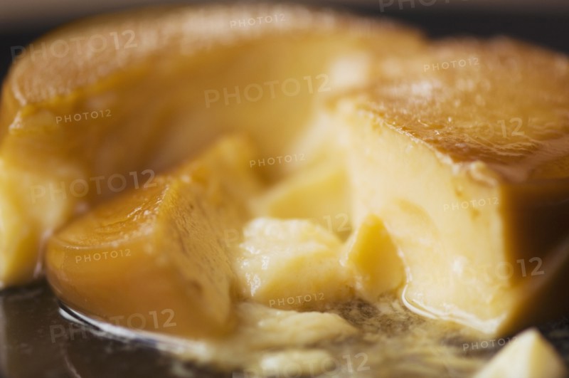 Close up of flan