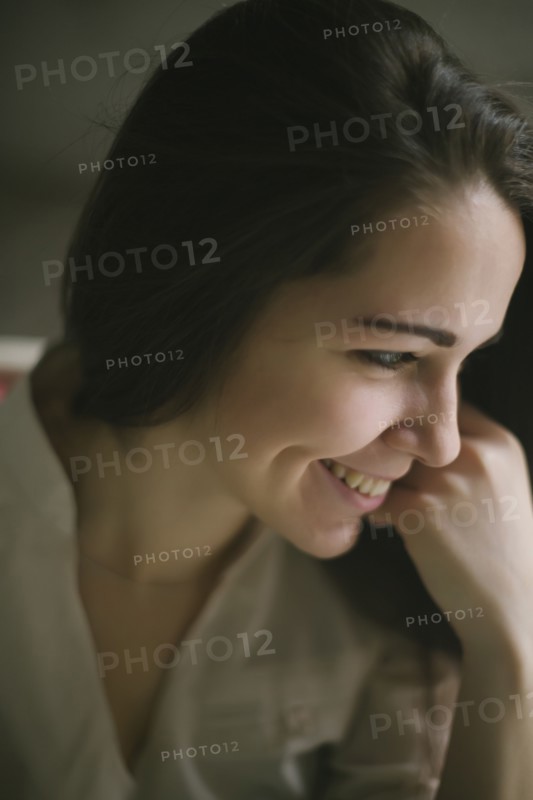 Portrait of smiling Caucasian woman