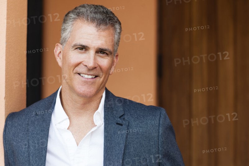 Caucasian man smiling