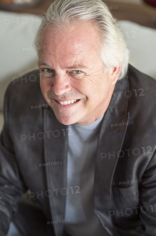 Caucasian businessman smiling