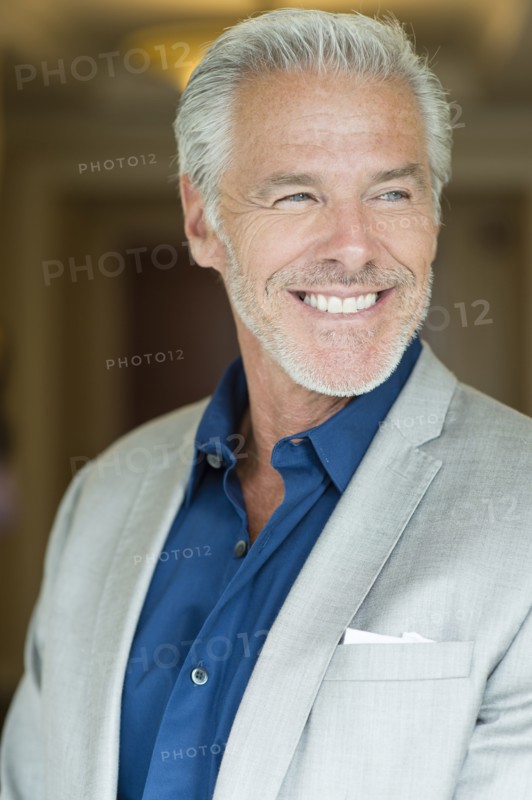 Caucasian man smiling