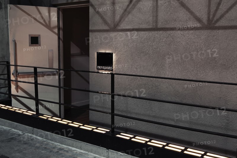 Private entrance to nightclub