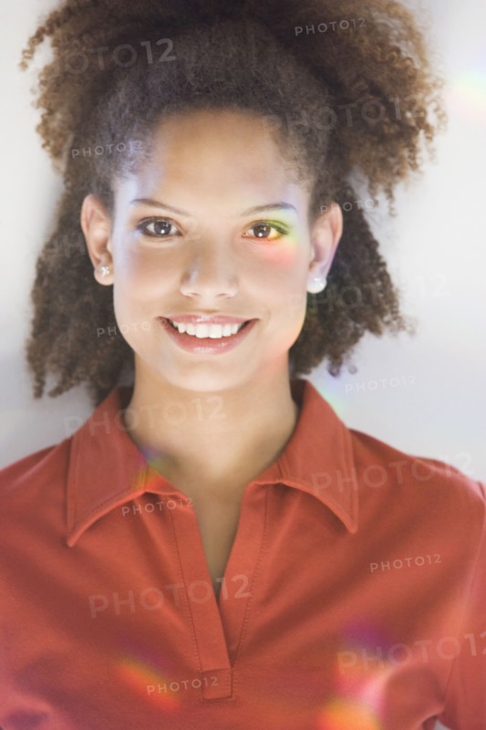 African woman with hair up