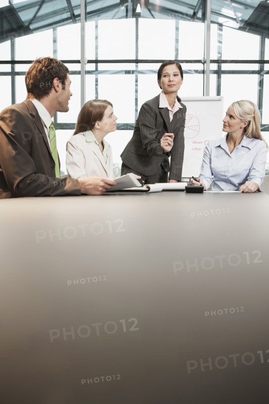 Business people talking in meeting