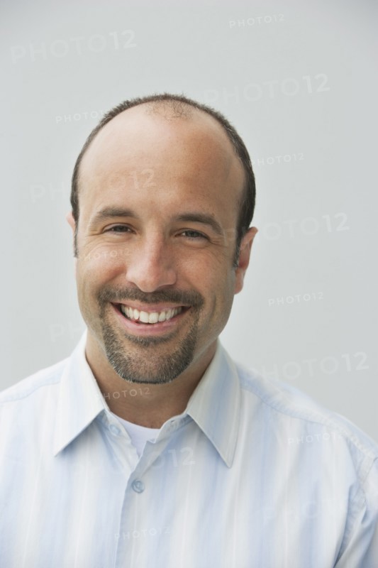 Caucasian businessman smiling