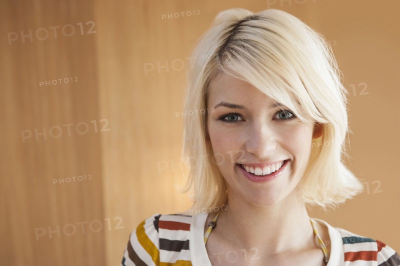 Close up of woman's smiling face
