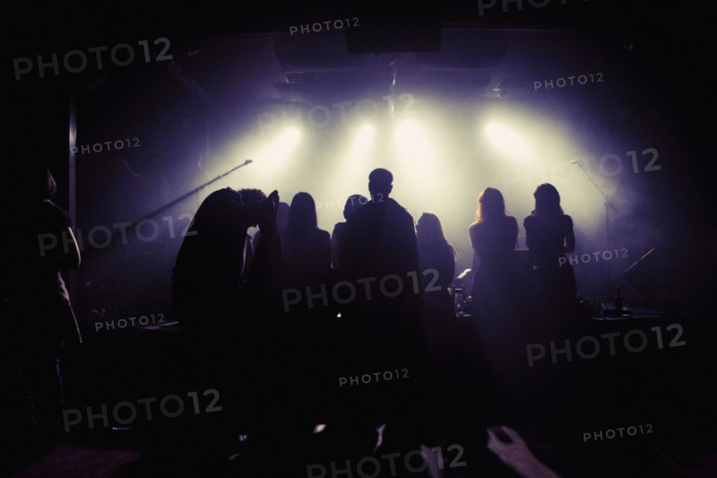 People socializing in nightclub