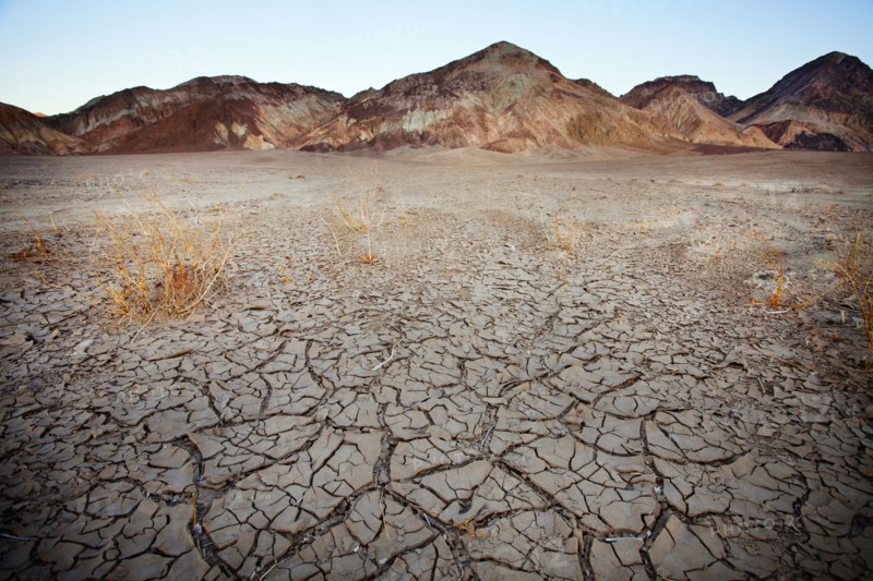 Barren earth in Death Valley