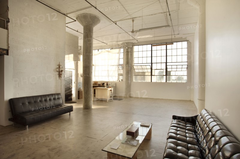 Sofas in living room of loft