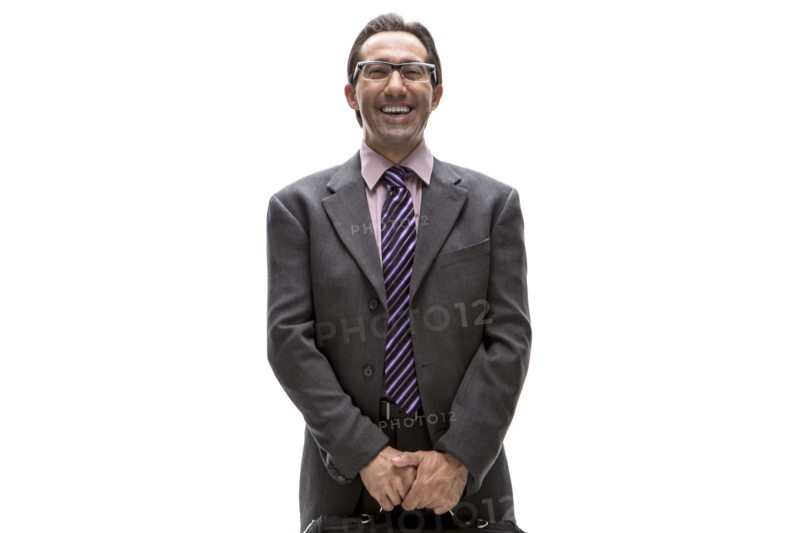 Pacific Islander businessman smiling