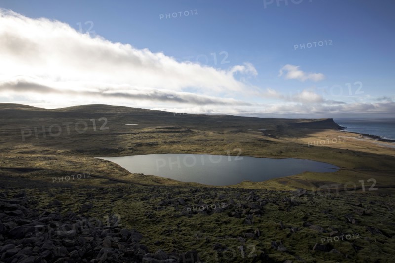 Lake in remote landscape