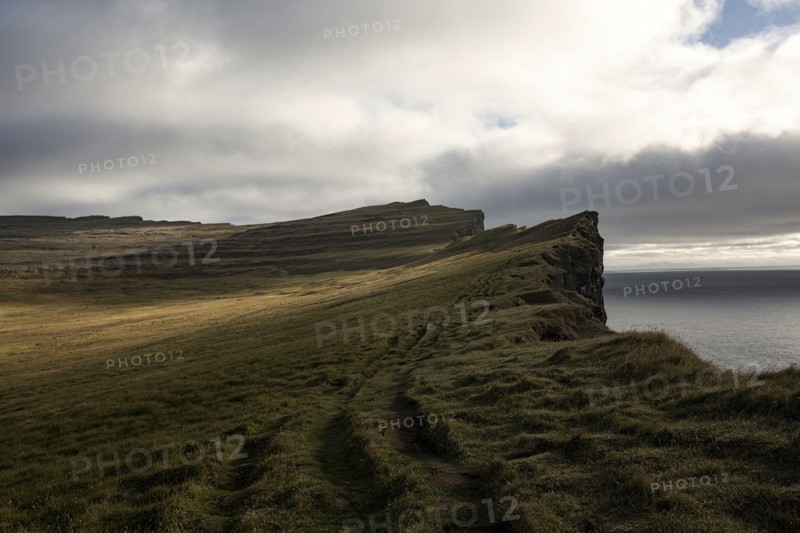 Cliffs over remote beach