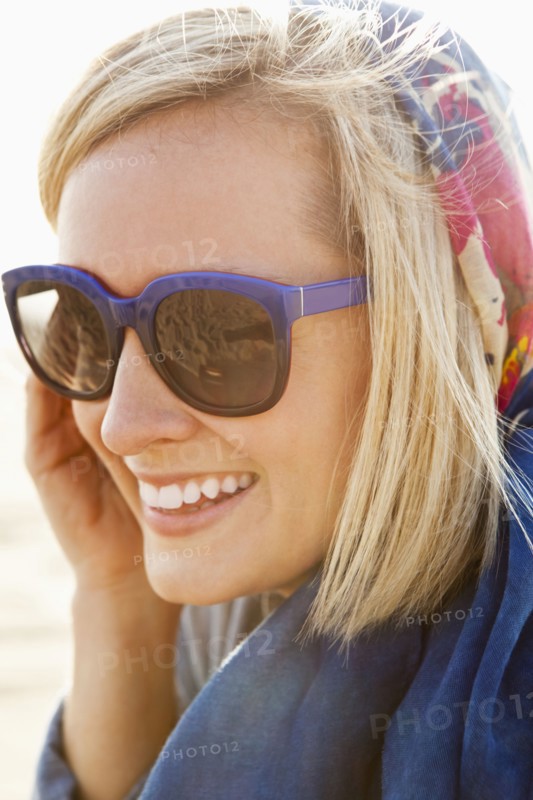 Caucasian woman smiling