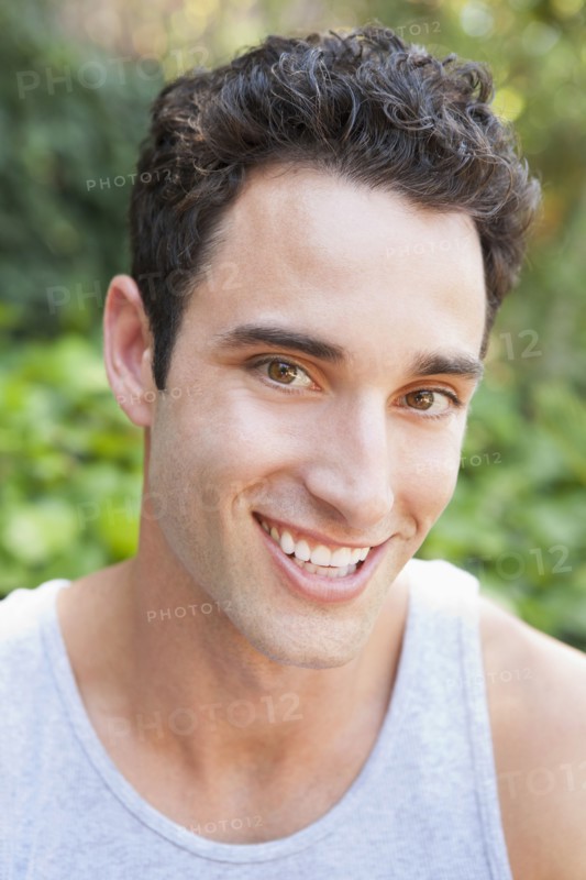 Close up of man smiling