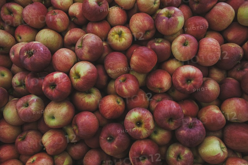 Pile of fresh apples