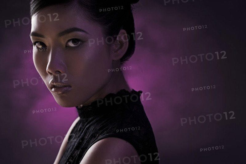 Close up of glamorous woman