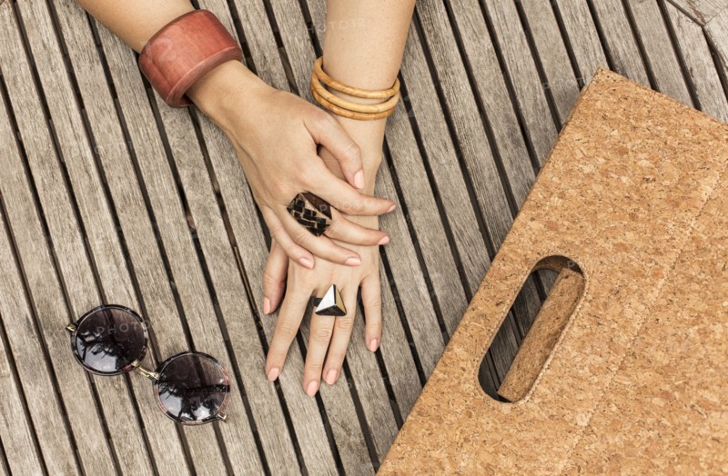 Caucasian woman with jewelry