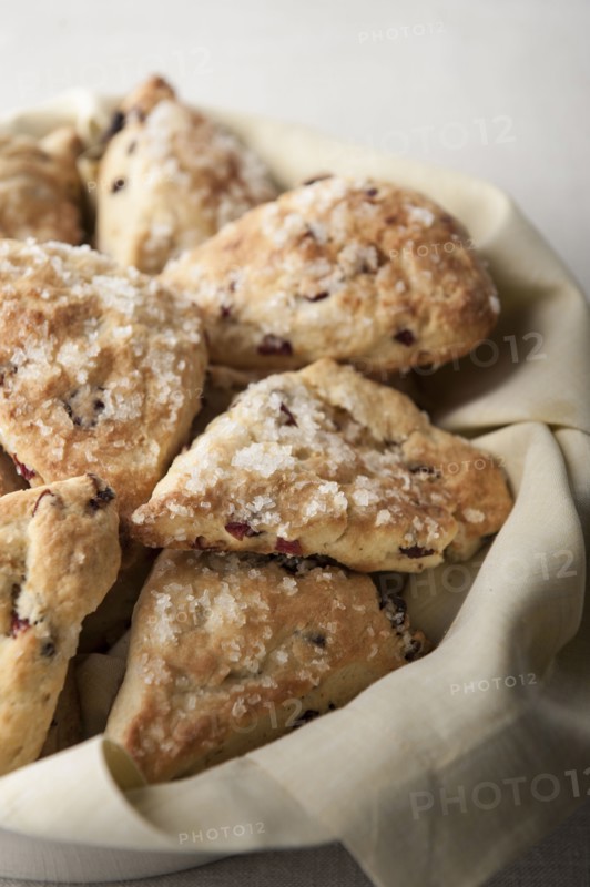Scones in basket