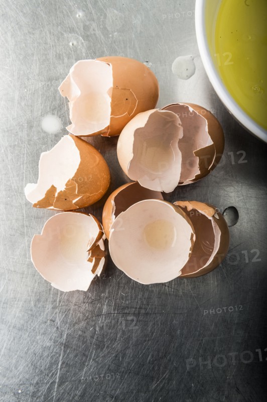 Broken egg shells