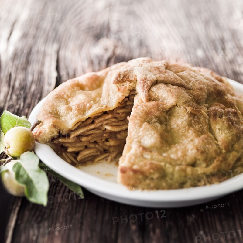 Apple pie missing slice
