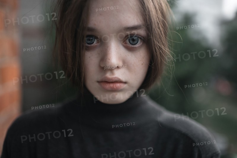 Caucasian woman standing outdoors