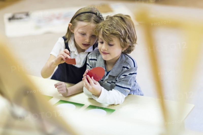 Children working together in classroom