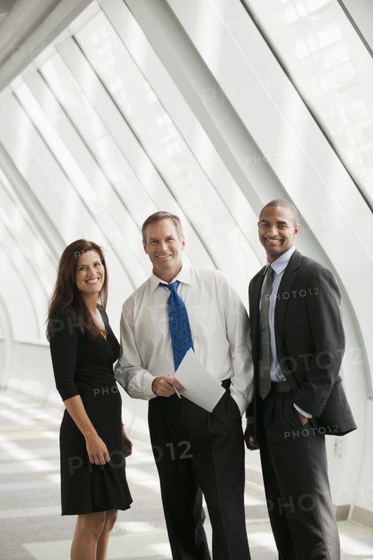 Business people standing together
