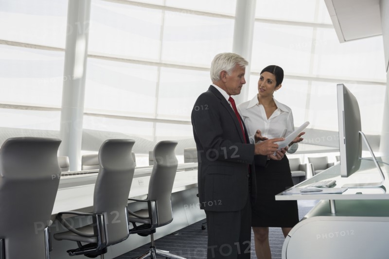 Business people talking in conference room