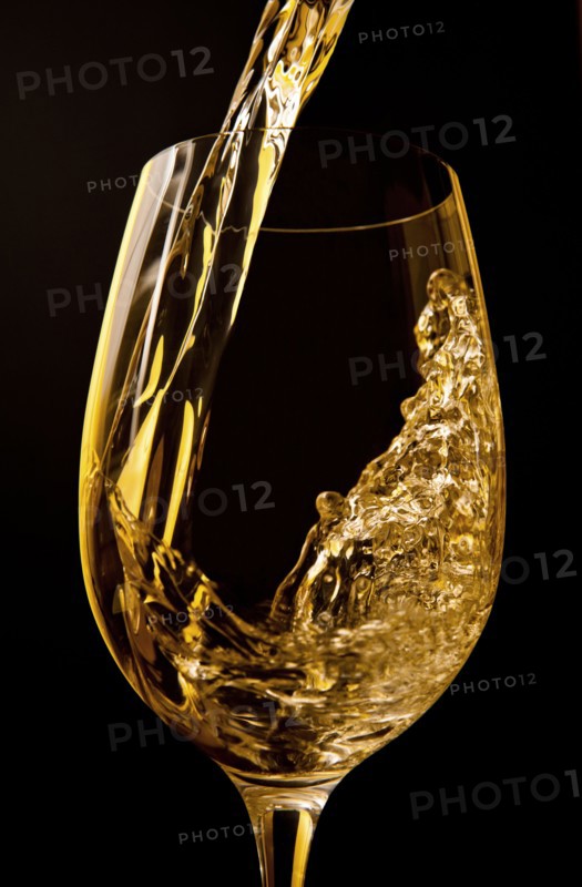 Wine pouring into wine glass