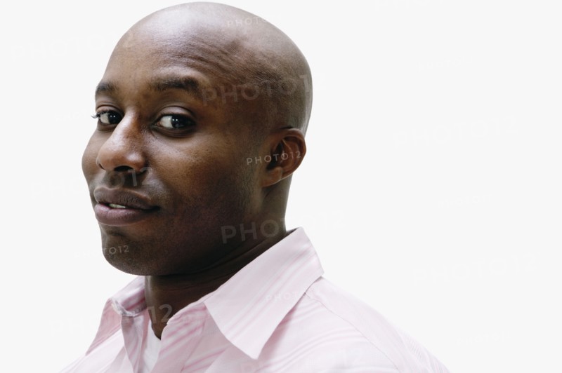Close up of African man smiling