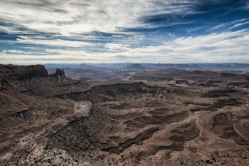 Scenic view of canyonlands in Moab