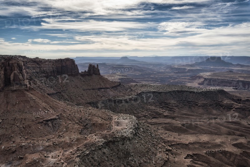 Scenic view of canyonlands in Moab