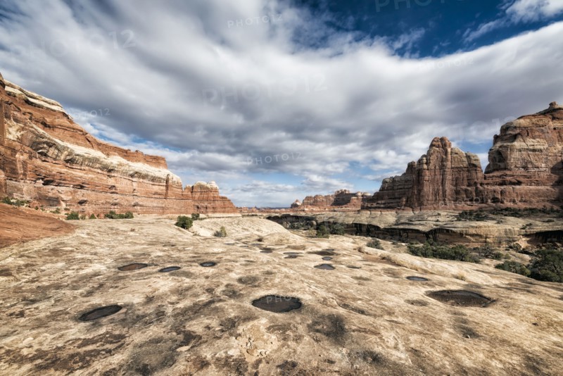 Clouds over desert in Moab