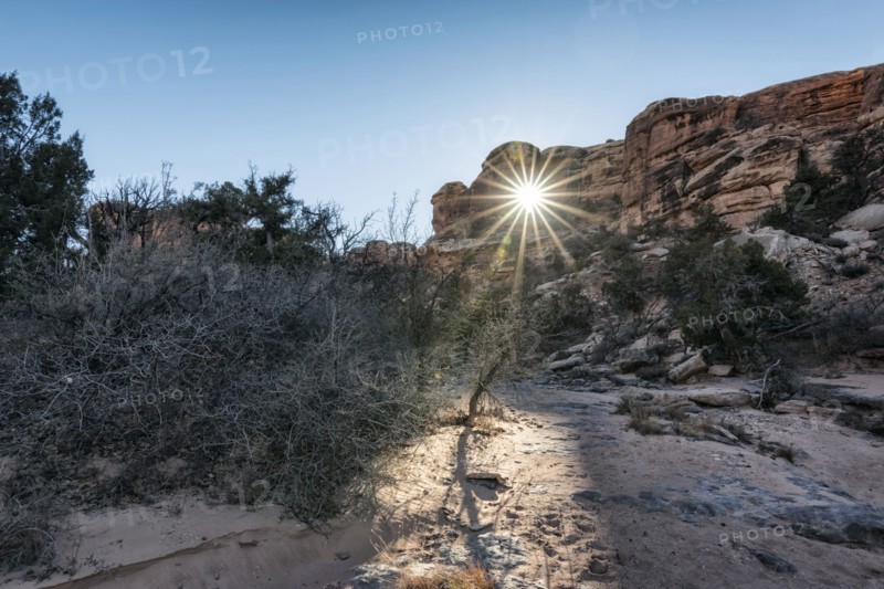 Sunbeam in desert