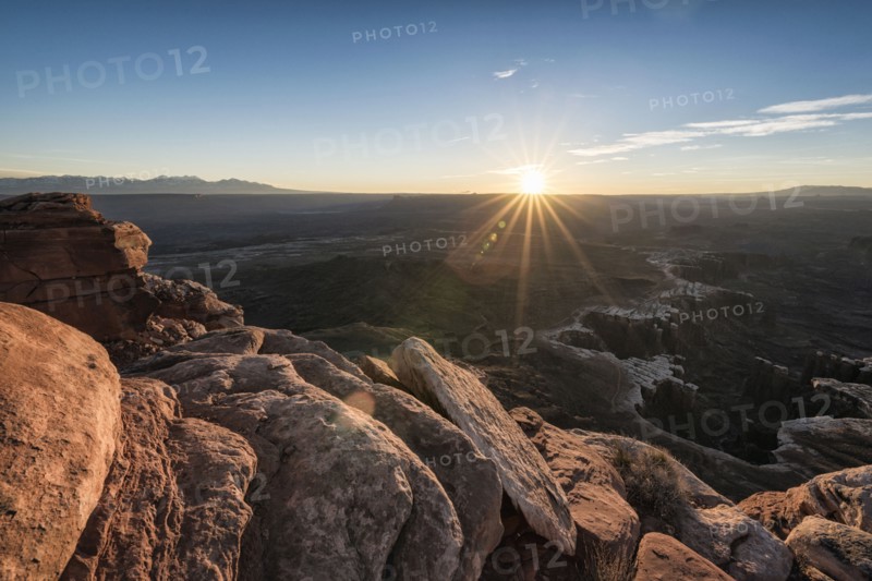 Sunset in canyon